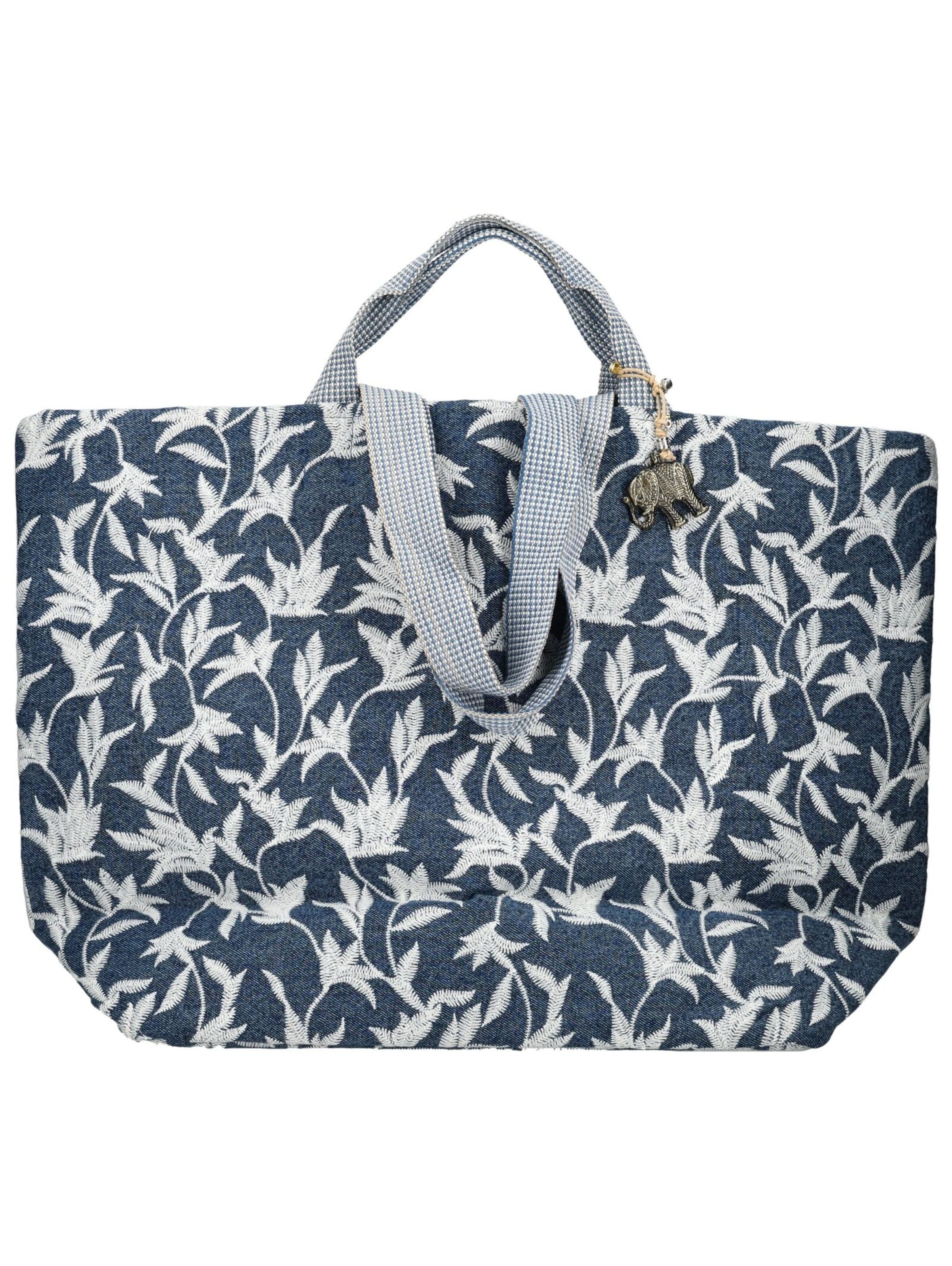 ANOKHI Shopper in Blauw: voorkant