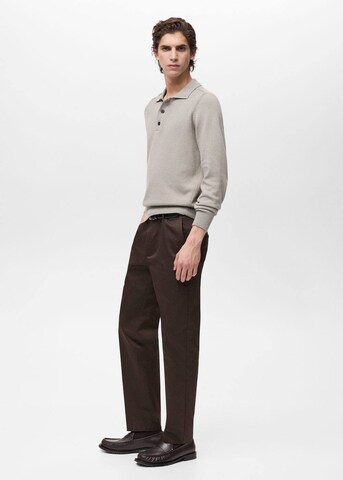 MANGO MAN Slimfit Hose 'Dublino' in Braun