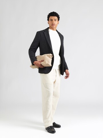 SELECTED Sweatshirt 'SLHZDAN' in Beige