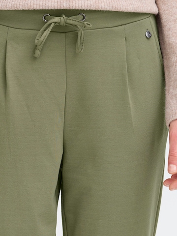 Fransa Tapered Bandplooibroek 'FRZASTRETCH 1' in Groen