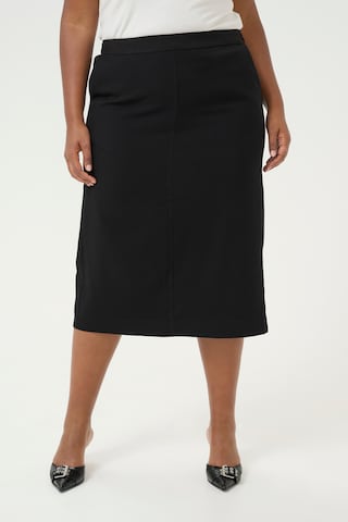 KAFFE CURVE Skirt 'Merla' in Black: front