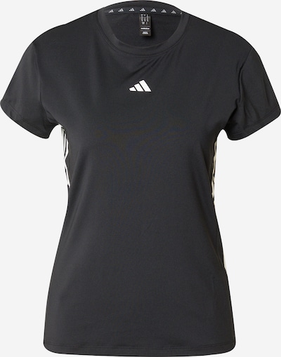 ADIDAS PERFORMANCE Funktionsbluse i sort / hvid, Produktvisning