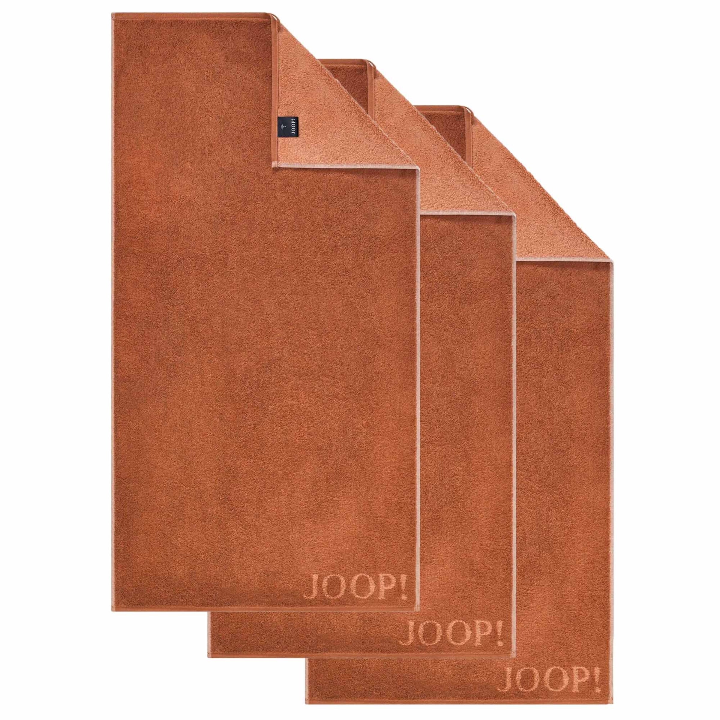 JOOP! Handtuch 'Doubleface' in Braun: Vorderseite