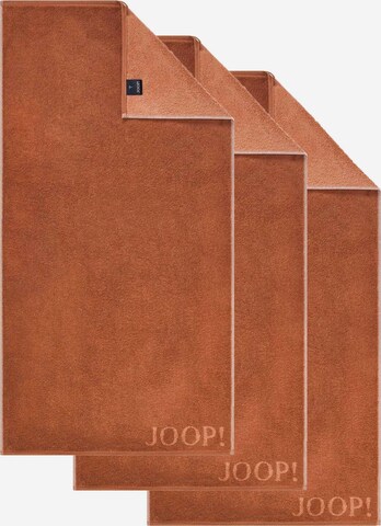 JOOP! Towel 'Doubleface' in Brown: front