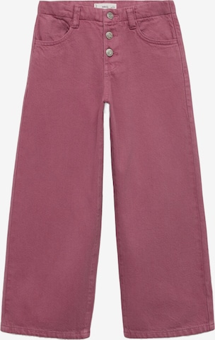 MANGO KIDS Baggy Farkut 'BEGA' värissä punainen: etupuoli