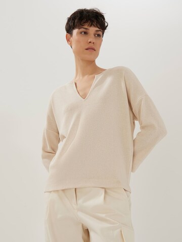 Someday Pullover 'Uyori' in Beige: Vorderseite
