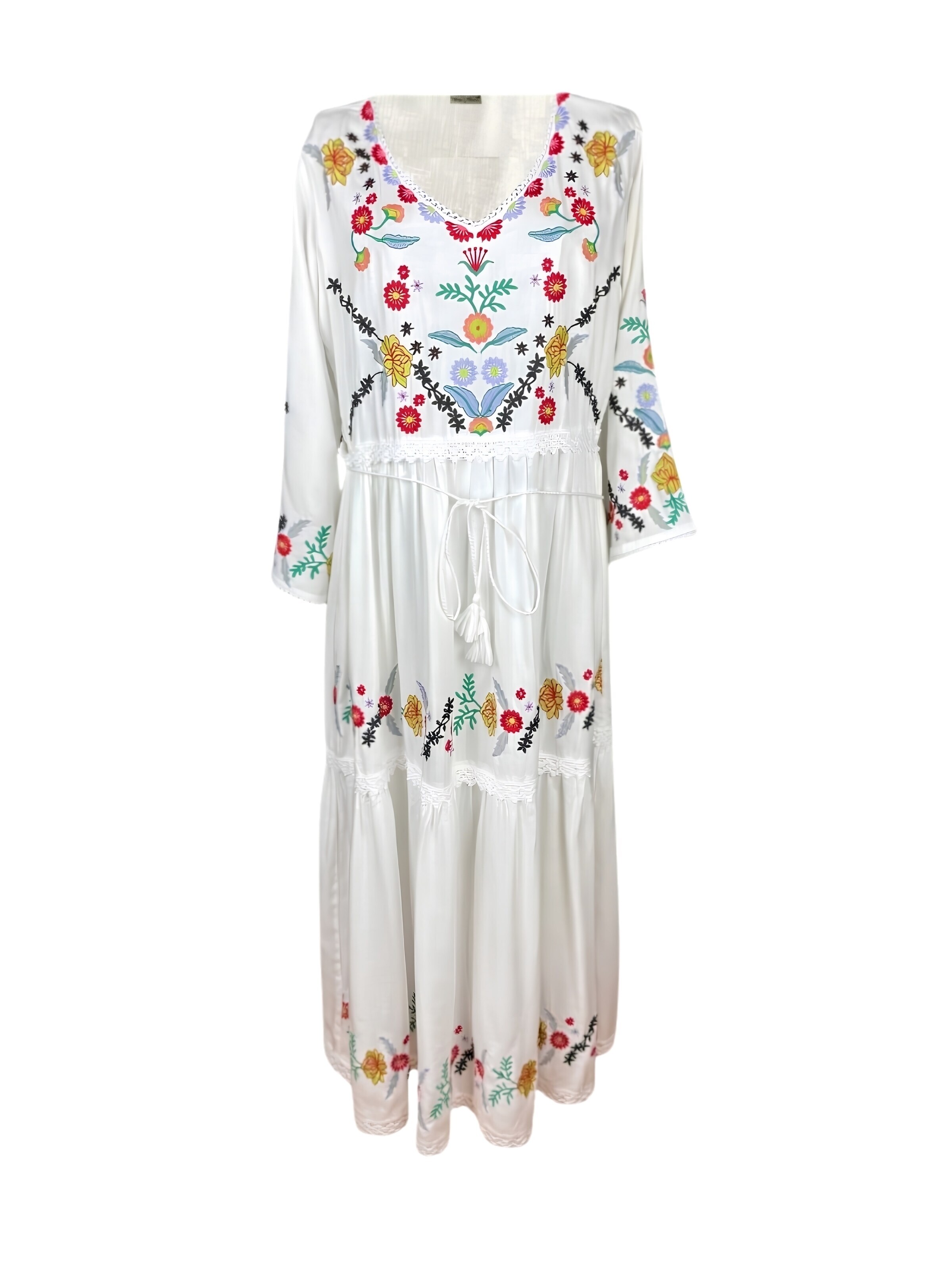 Rody’s forever - Vestido 'Lässiges Damenkleid A26, weiß , marimea L' en blanco