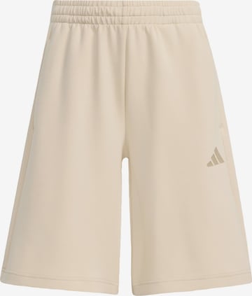 ADIDAS SPORTSWEAR Workout Pants 'Future Icons' in Beige: front