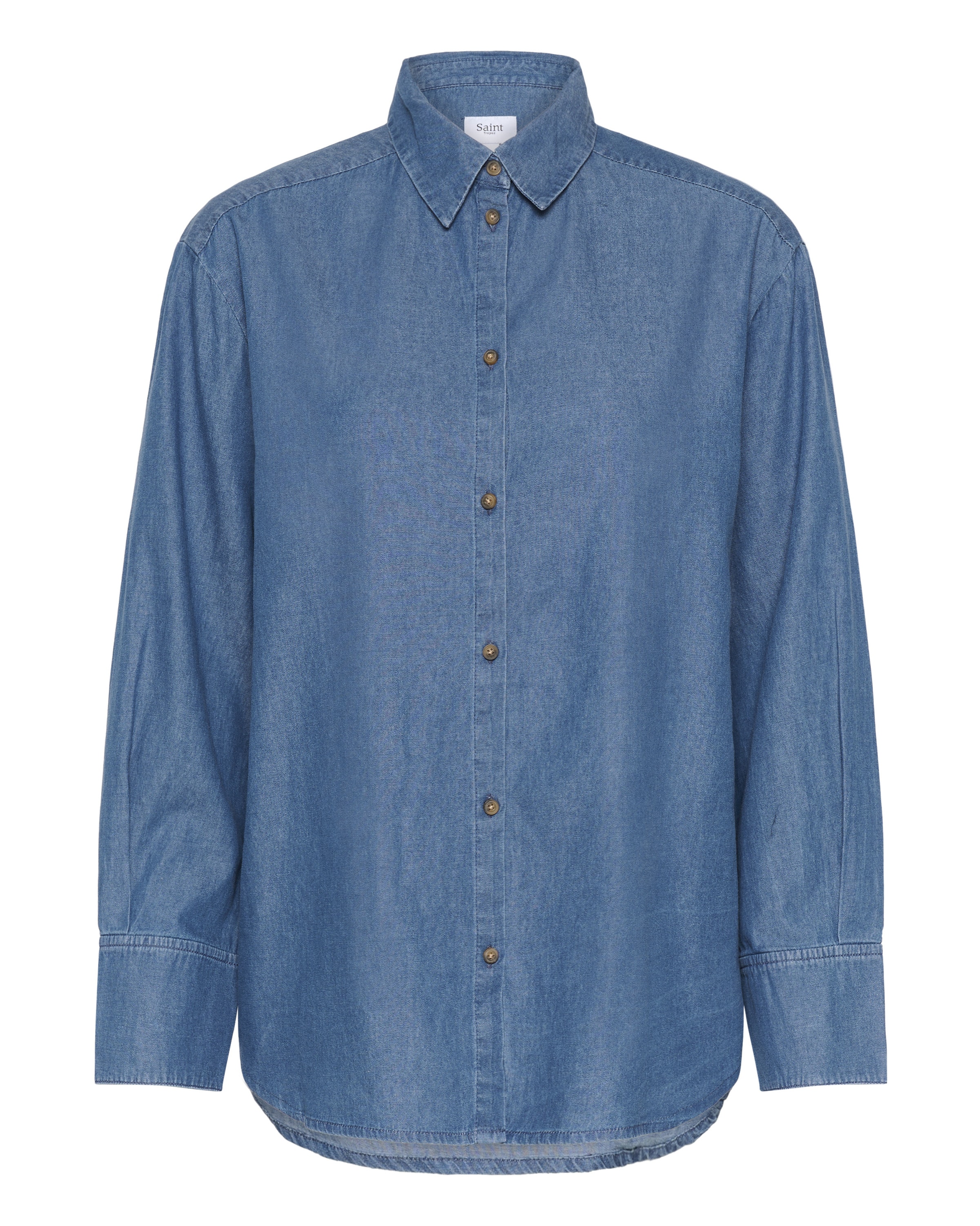 SAINT TROPEZ Chemisier 'OjettaSZ' en bleu, Vue avec produit