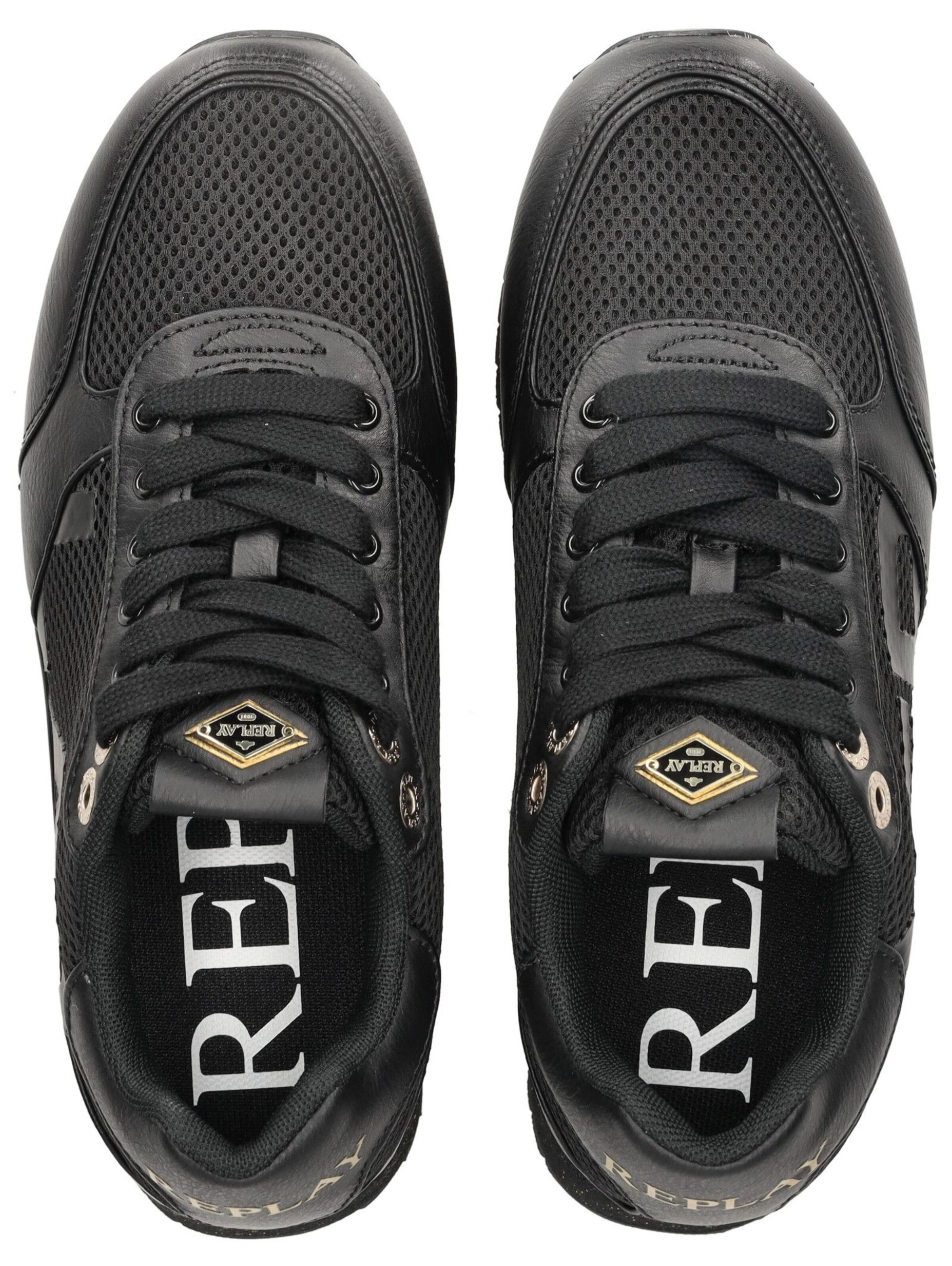 REPLAY Platform trainers in Black