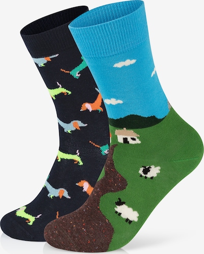 Happy Socks Socken '2-Pack' in blau, Produktansicht