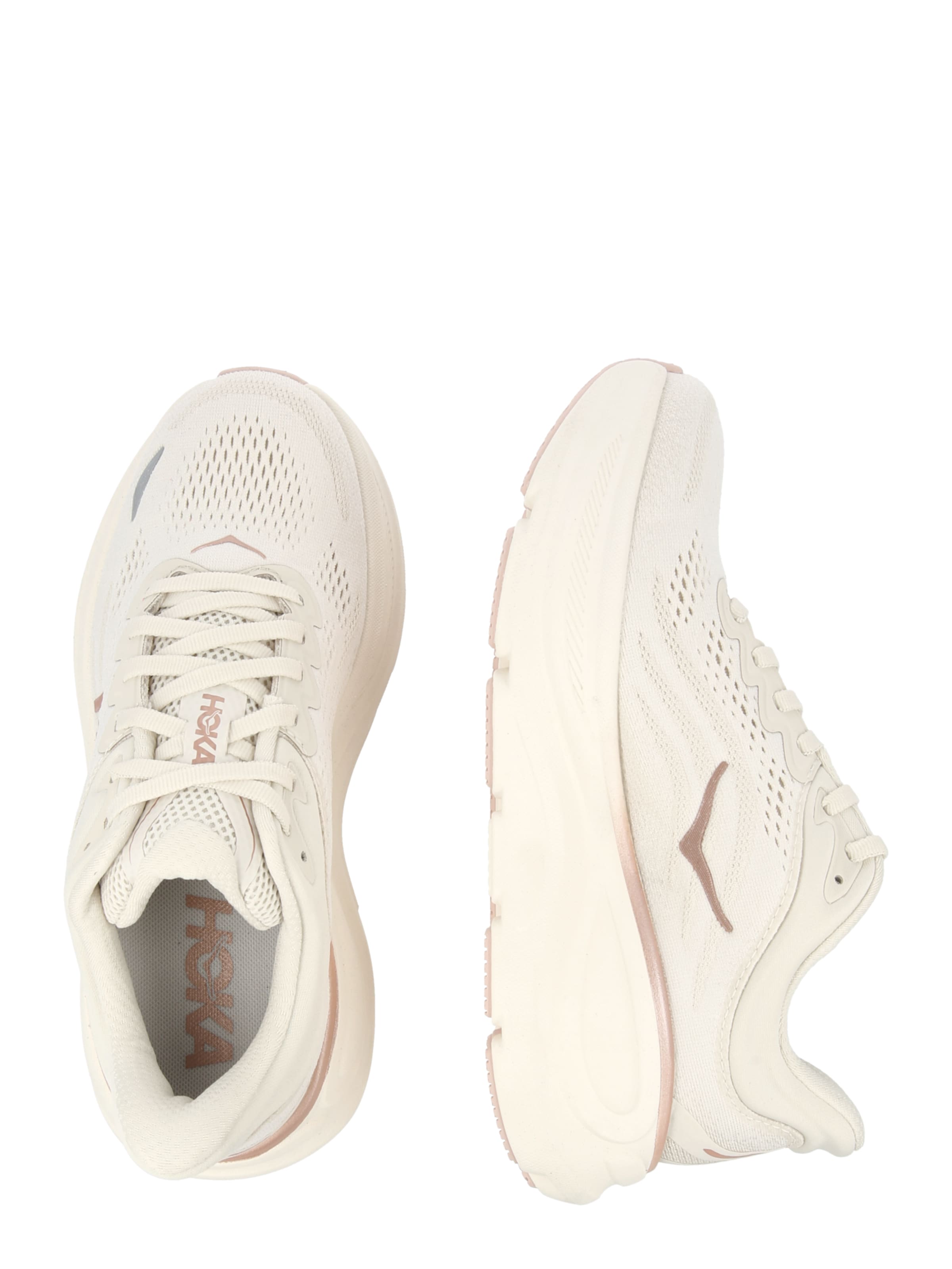 HOKA Running shoe 'BONDI 9' in Beige