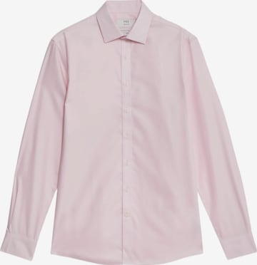 Marks & Spencer Zakelijk overhemd in Roze: voorkant