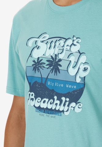 Cruz Shirt 'Beachlife' in Blue