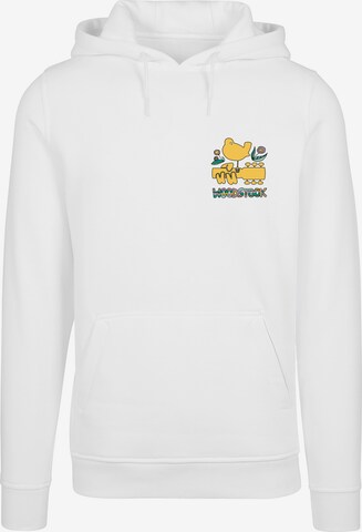 Sweat-shirt 'Woodstock' F4NT4STIC en blanc : devant