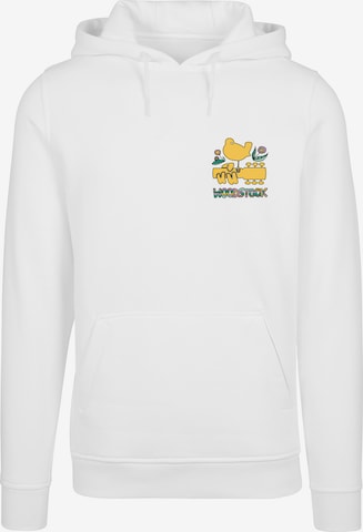 Sweat-shirt 'Woodstock' F4NT4STIC en blanc : devant