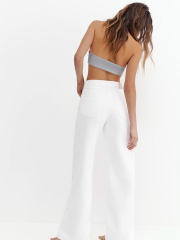 Loosefit Jean Pull&Bear en blanc