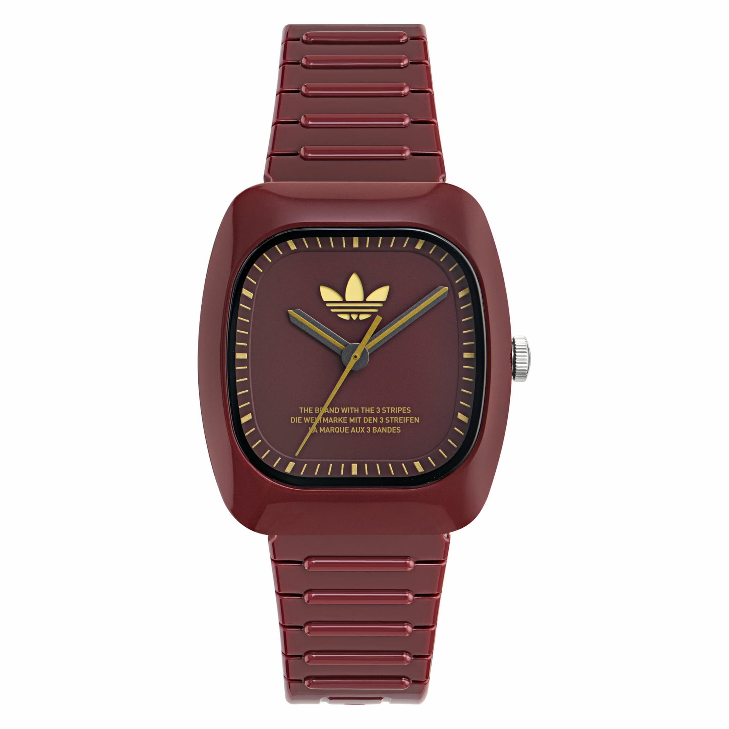 ADIDAS ORIGINALS Analog Watch in Red: front