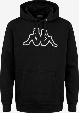 KAPPA Sweatshirt 'Airiti' in Schwarz: Vorderseite