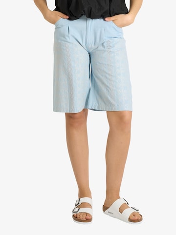Semicouture Wide leg Jeans in Blue: front