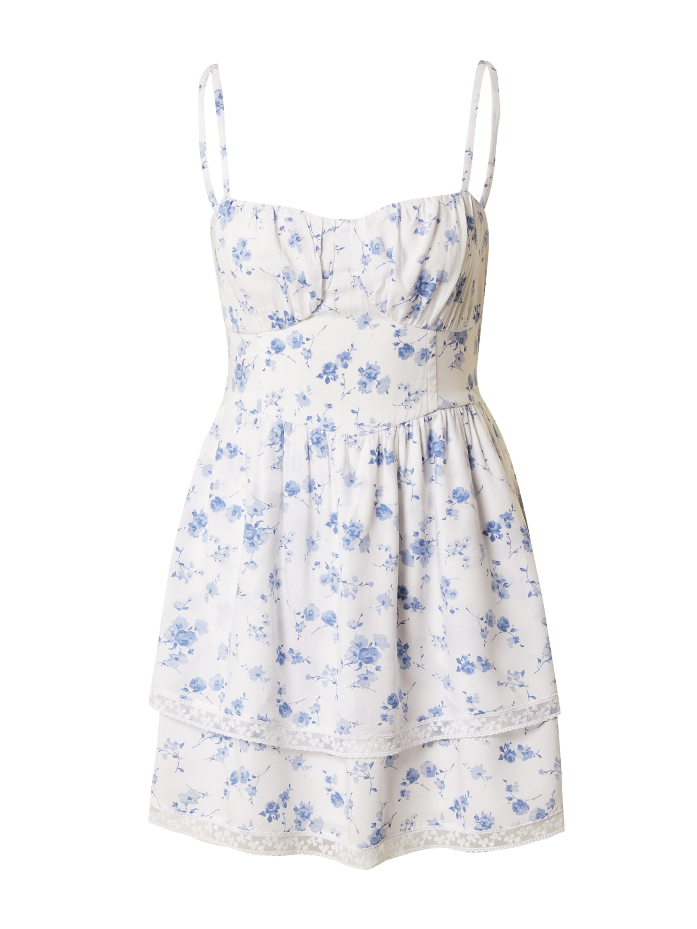 hollister white dress with blue flowers Drop Me a Note Dress in Winding Vines Embroidered Poplin – Rosie Assoulin main image 0