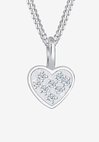 Elli DIAMONDS Necklace 'Herz' in Silver