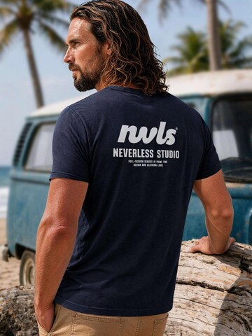 Neverless Shirt 'NVLS Studio' in Blue