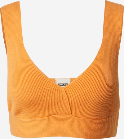 ABOUT YOU x Laura Giurcanu Tops en tricot 'Janine' en orange, Vue avec produit