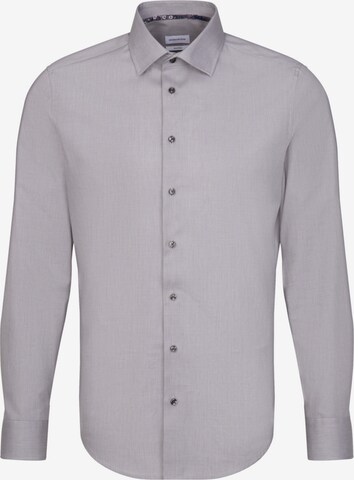 Coupe regular Chemise business SEIDENSTICKER en gris : devant