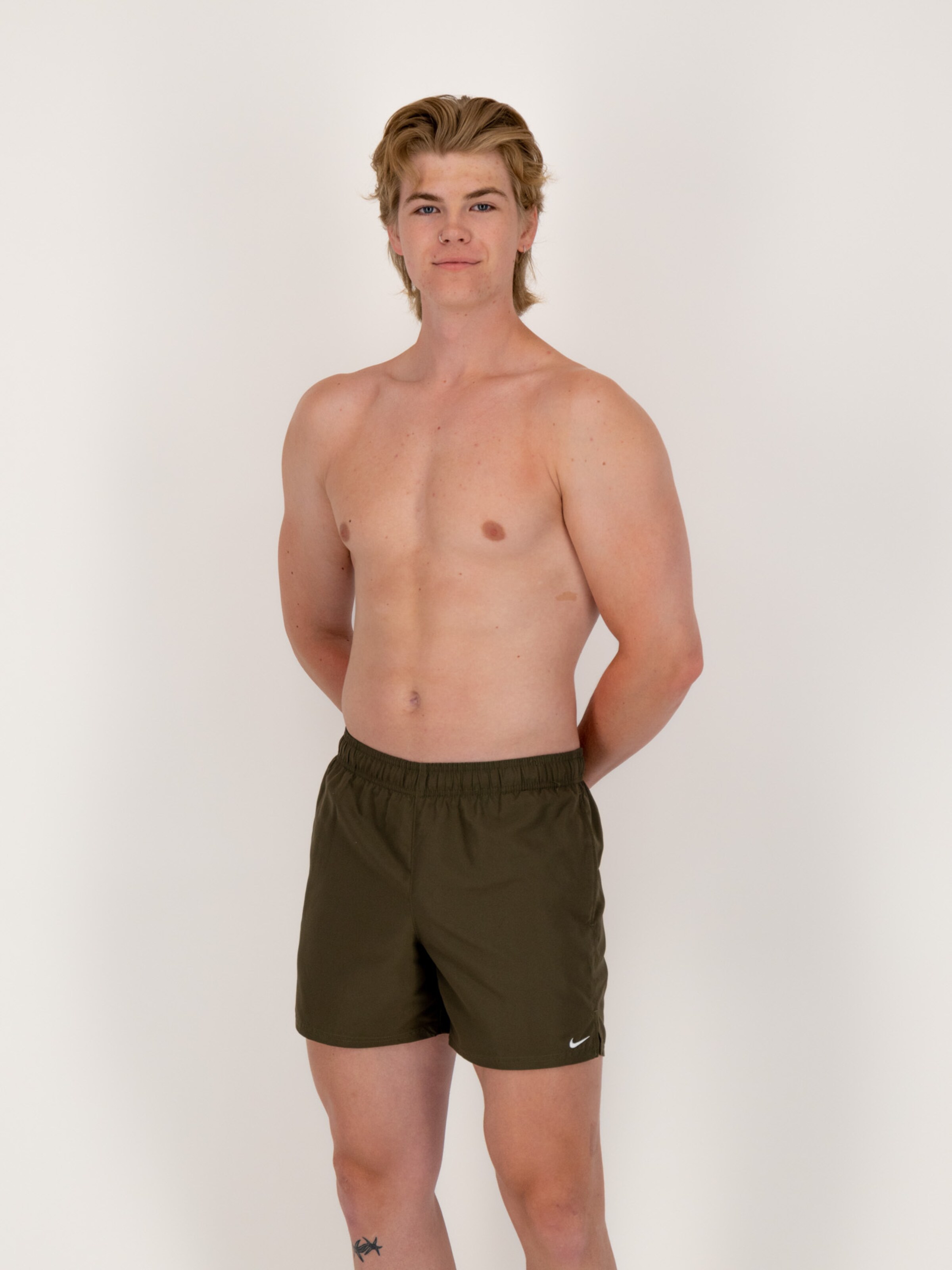 green nike swim trunks