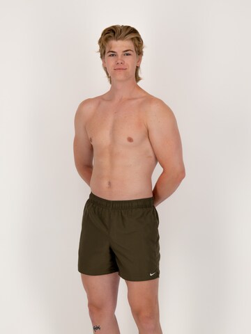 Nike Swim Regular Athletic Swim Trunks in Green: front