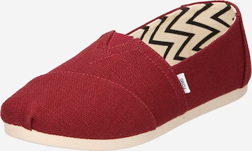 TOMS Espadrilky 'ALPARGATA' – červená: přední strana