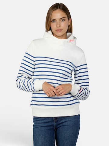 salzhaut Sweatshirt 'Vasen' in Wit: voorkant