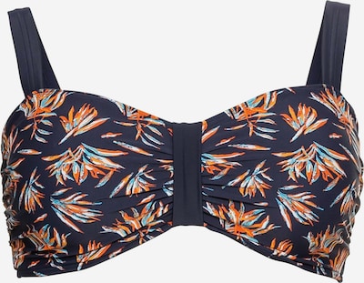 SHEEGO Bikini top in marine blue / Light blue / Orange, Item view