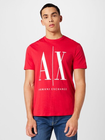 Regular fit Maglietta '8NZTPA' di ARMANI EXCHANGE in rosso: frontale