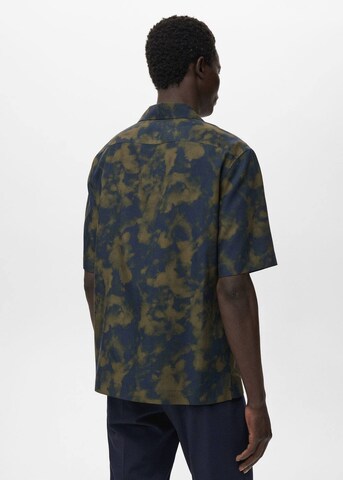 MANGO MAN Regular fit Button Up Shirt 'Lau' in Blue