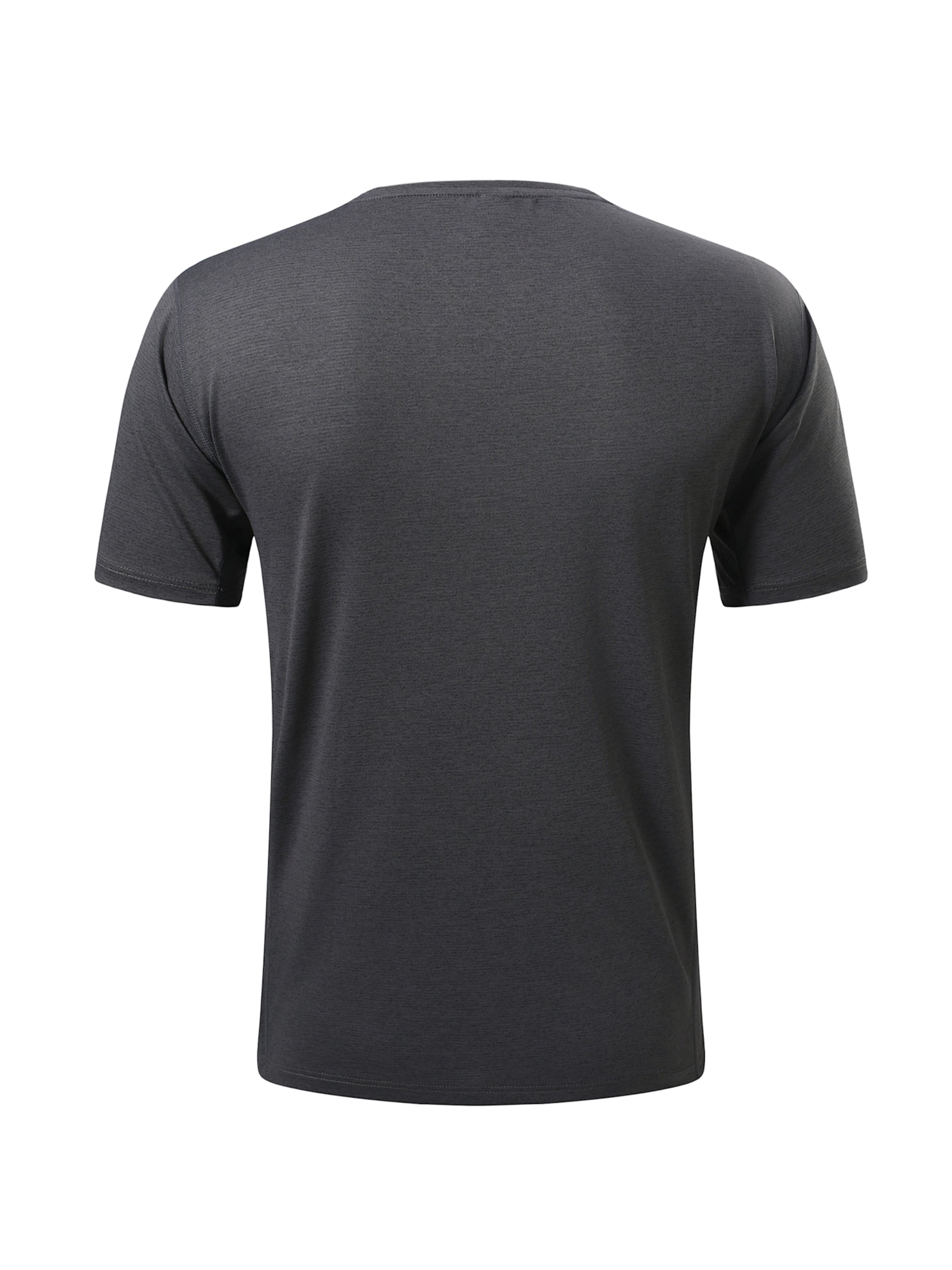 YOUTHUP Performance Shirt 'Feuchttrans' in Grey