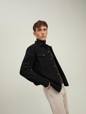 JACK & JONES Comfort fit Overhemd 'Jay' in Zwart