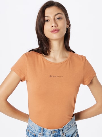 T-shirt TOM TAILOR DENIM en orange : devant