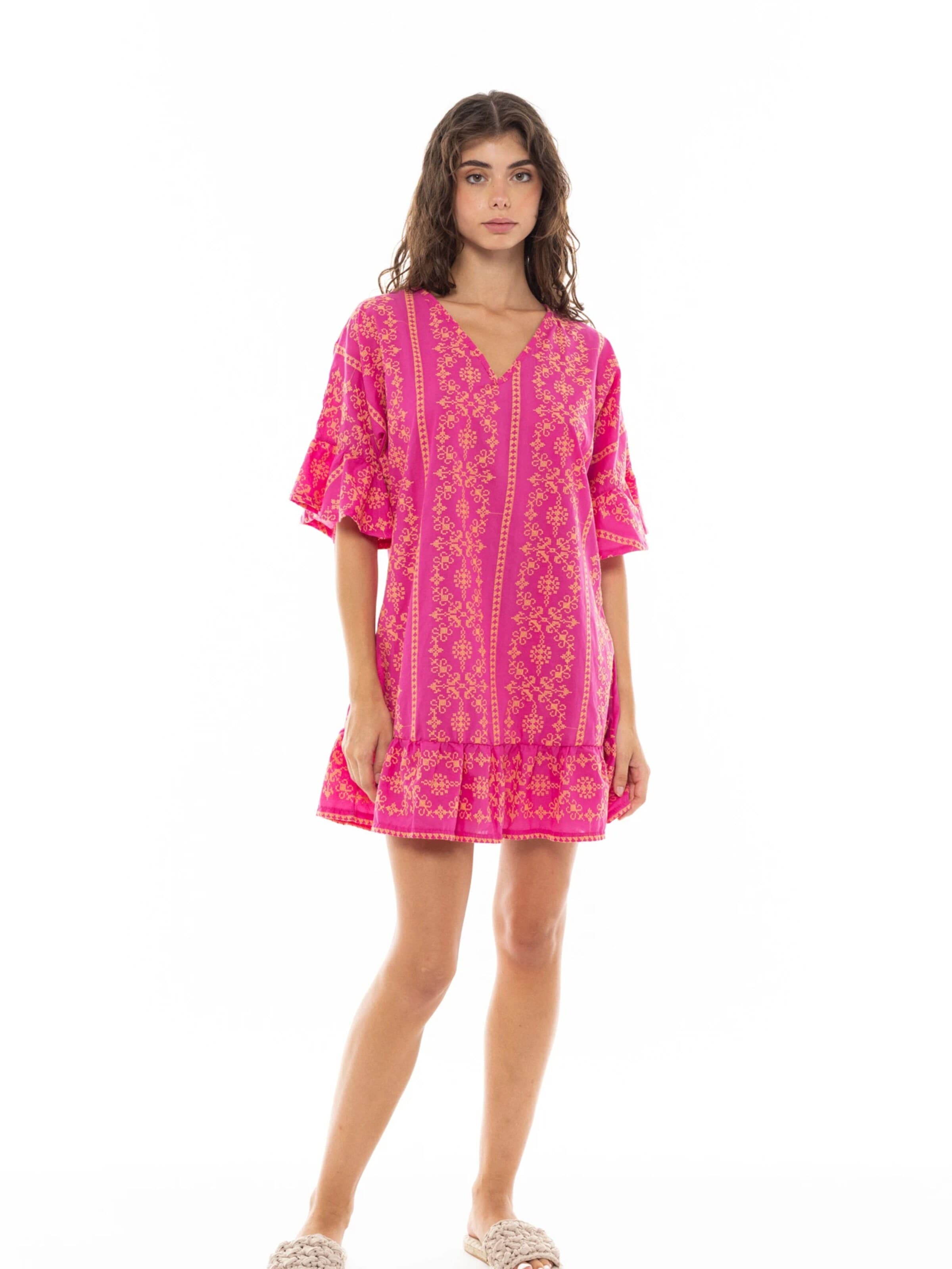 Pink Label Summer dress in Pink: front