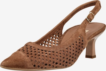 Escarpins à bride arrière Paul Green en marron : devant