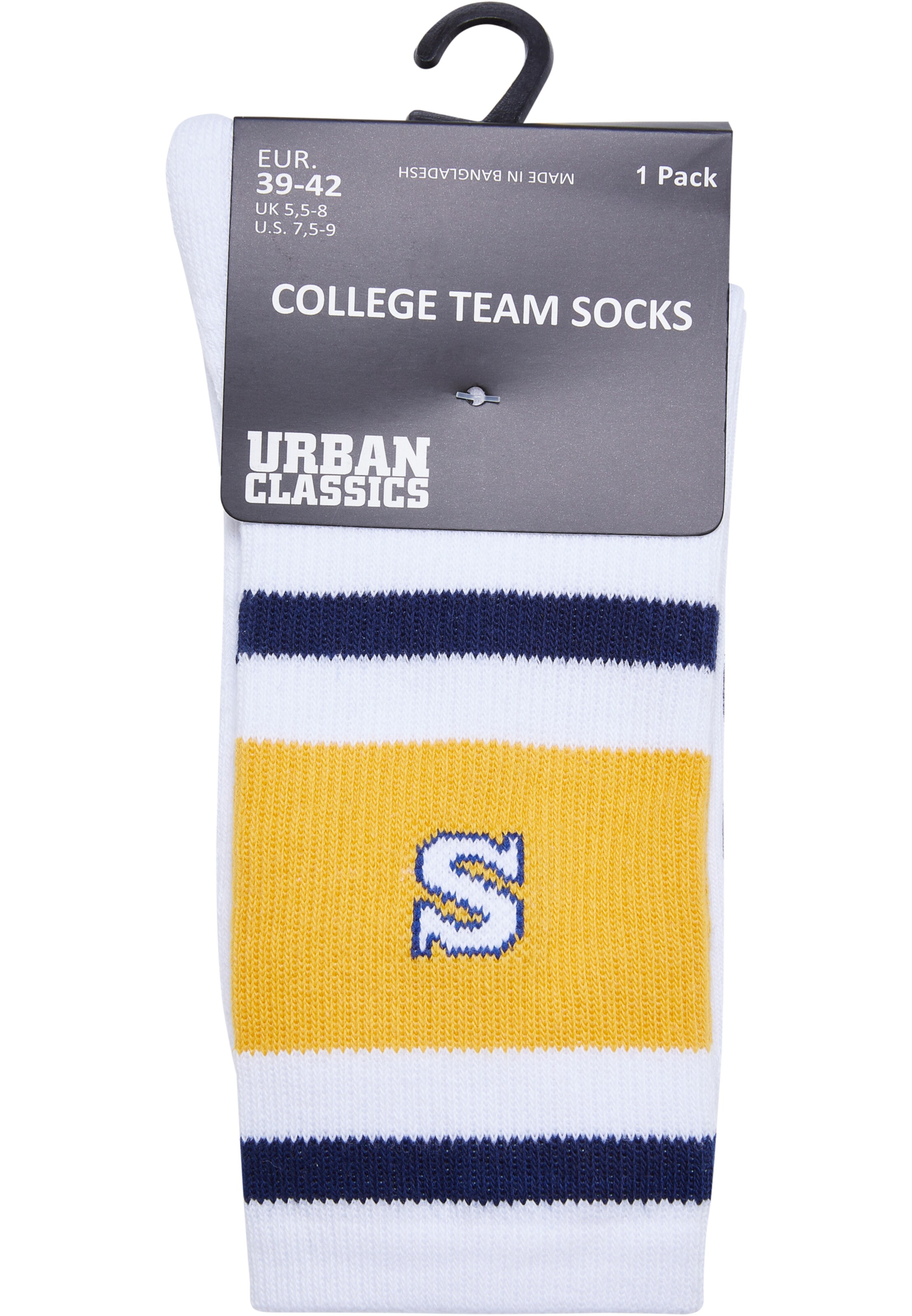 Urban Classics Ponožky 'College Team' – bílá