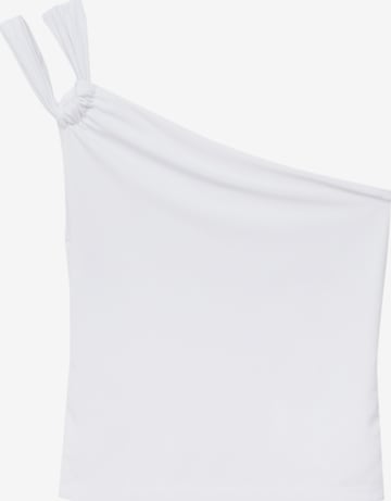 Pull&Bear Top - fehér: elől