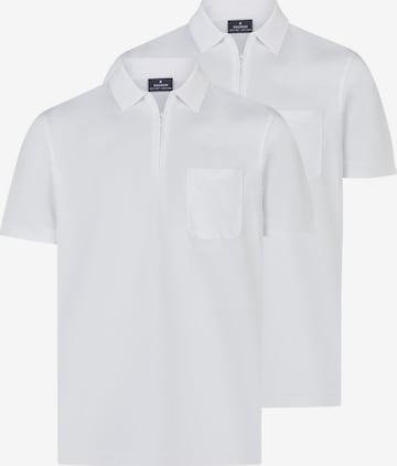 Ragman Shirt 'Basic' in White: front