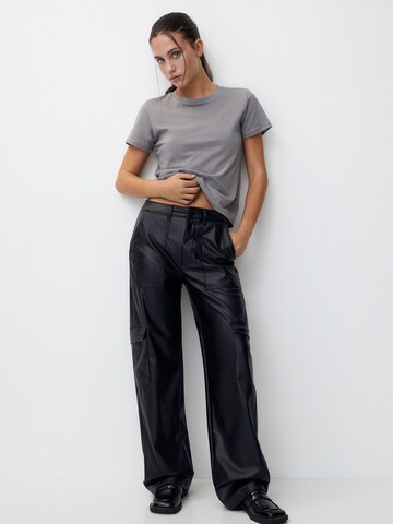 Loosefit Pantaloni cargo di Pull&Bear in nero