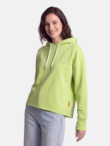 salzhaut Sweatshirt 'Draat' in Groen: voorkant
