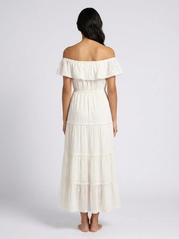 Miss June Jurk 'Robe Longue Kate' in Wit