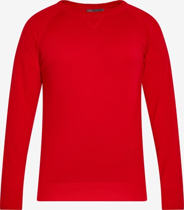 Pull-over boline en rouge : devant