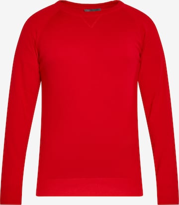 Pull-over boline en rouge : devant