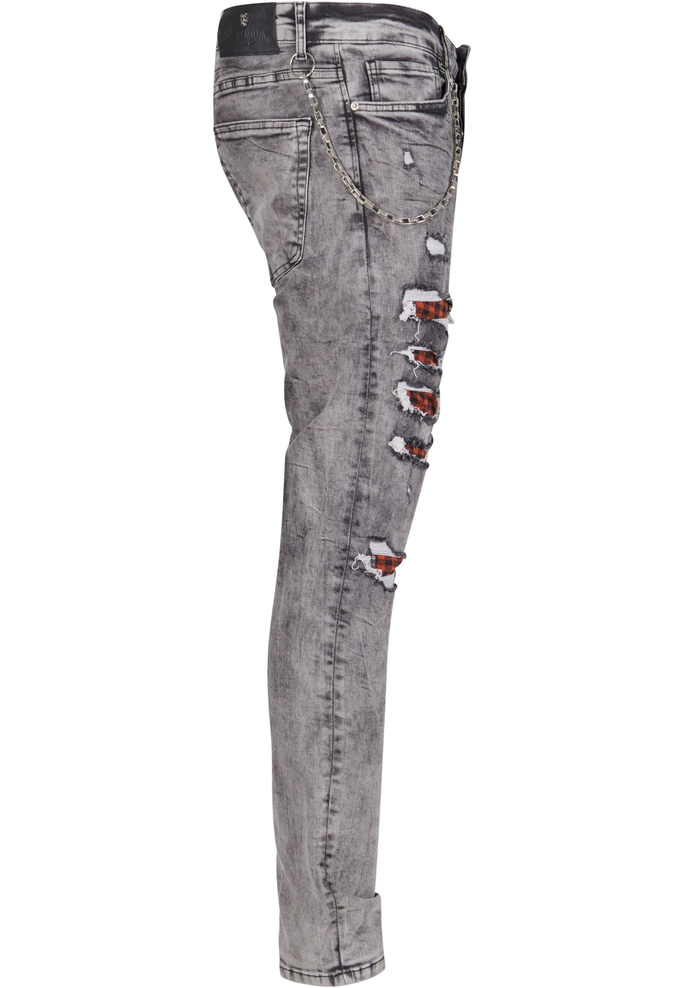 2Y Premium Regular Jeans in Grau